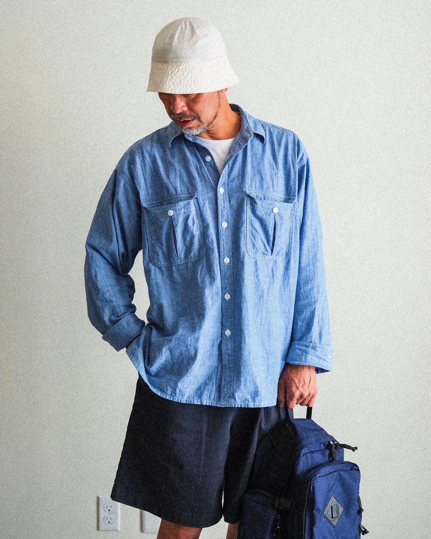 【T.O.D. Outdoorwear Co.】TOD THUNDERCLAP SHIRT DFP LS CHAMBRAY