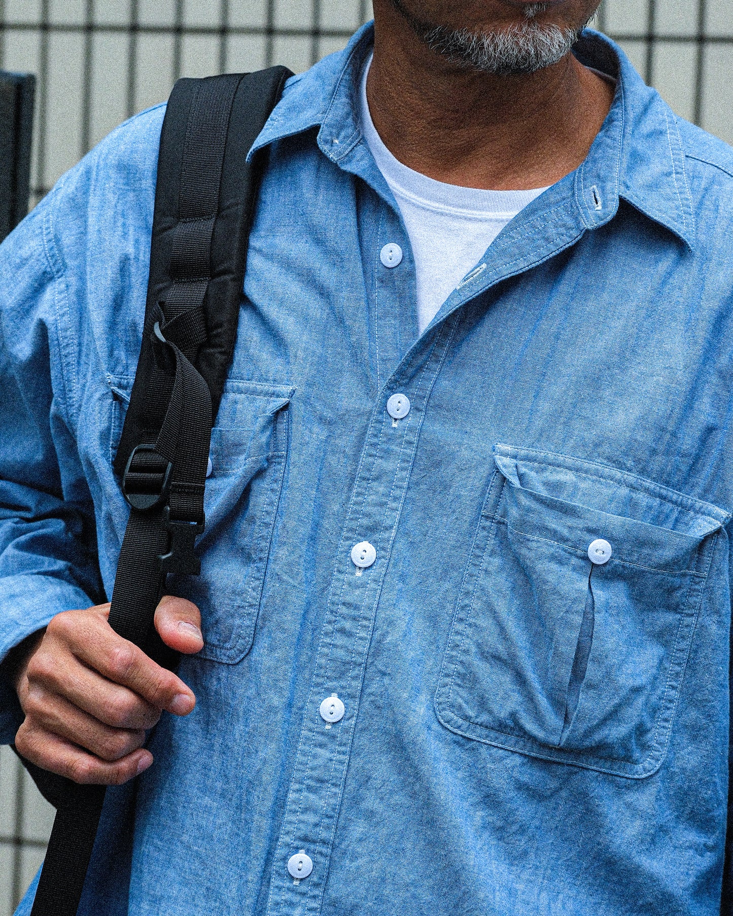 【T.O.D. Outdoorwear Co.】TOD THUNDERCLAP SHIRT DFP LS CHAMBRAY