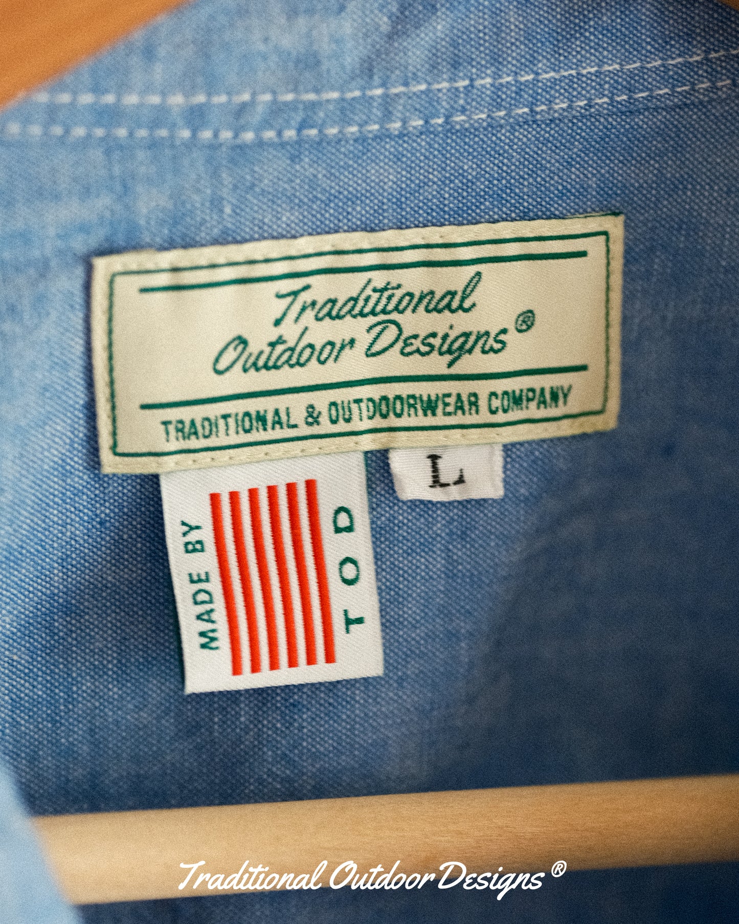 【T.O.D. Outdoorwear Co.】TOD THUNDERCLAP SHIRT DFP LS CHAMBRAY