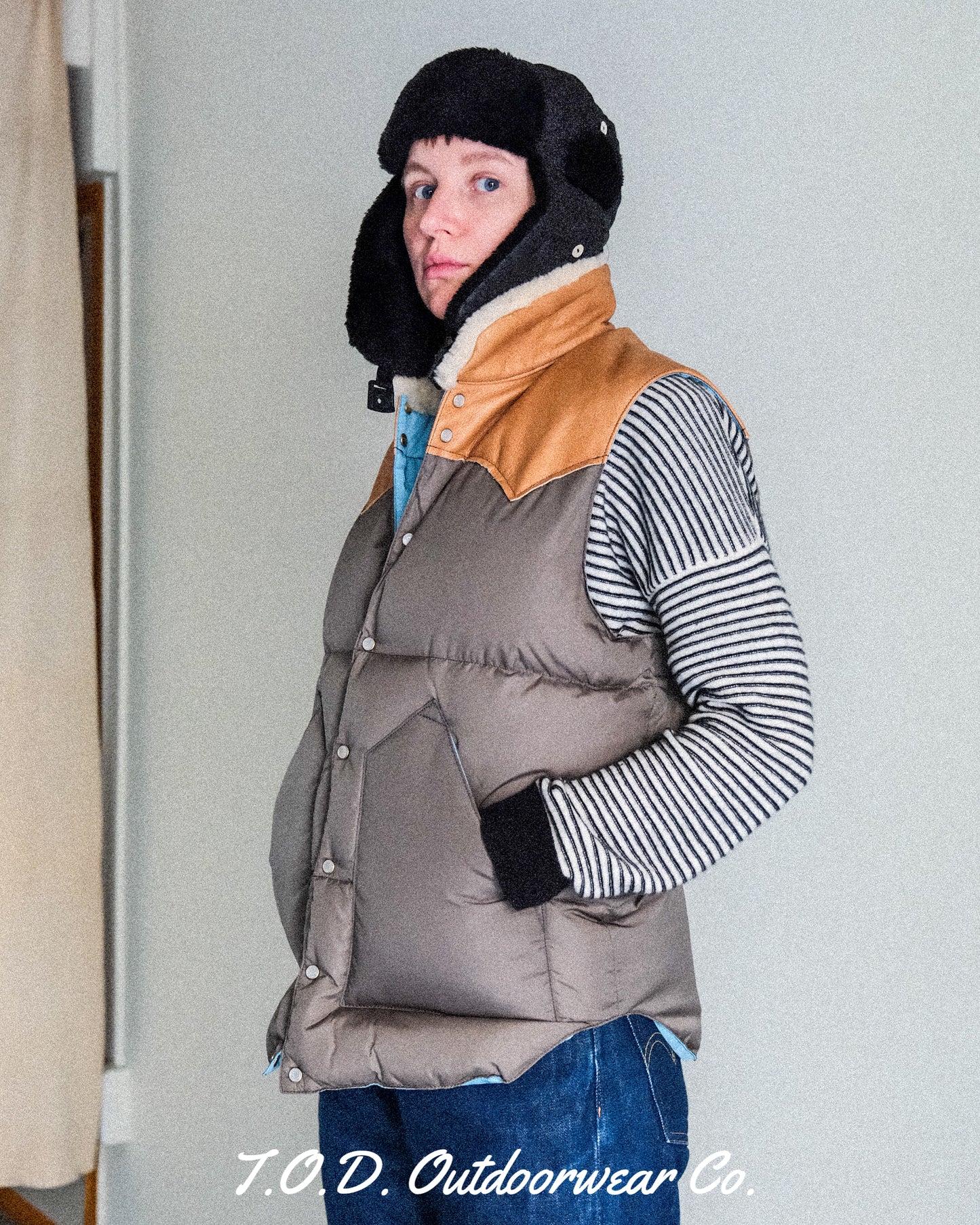 【TOD STORE 】 ROCKY MOUNTAIN FEATHERBED , CHRISTY VEST NYLON T.O.D. EXCLUSIVE MODEL