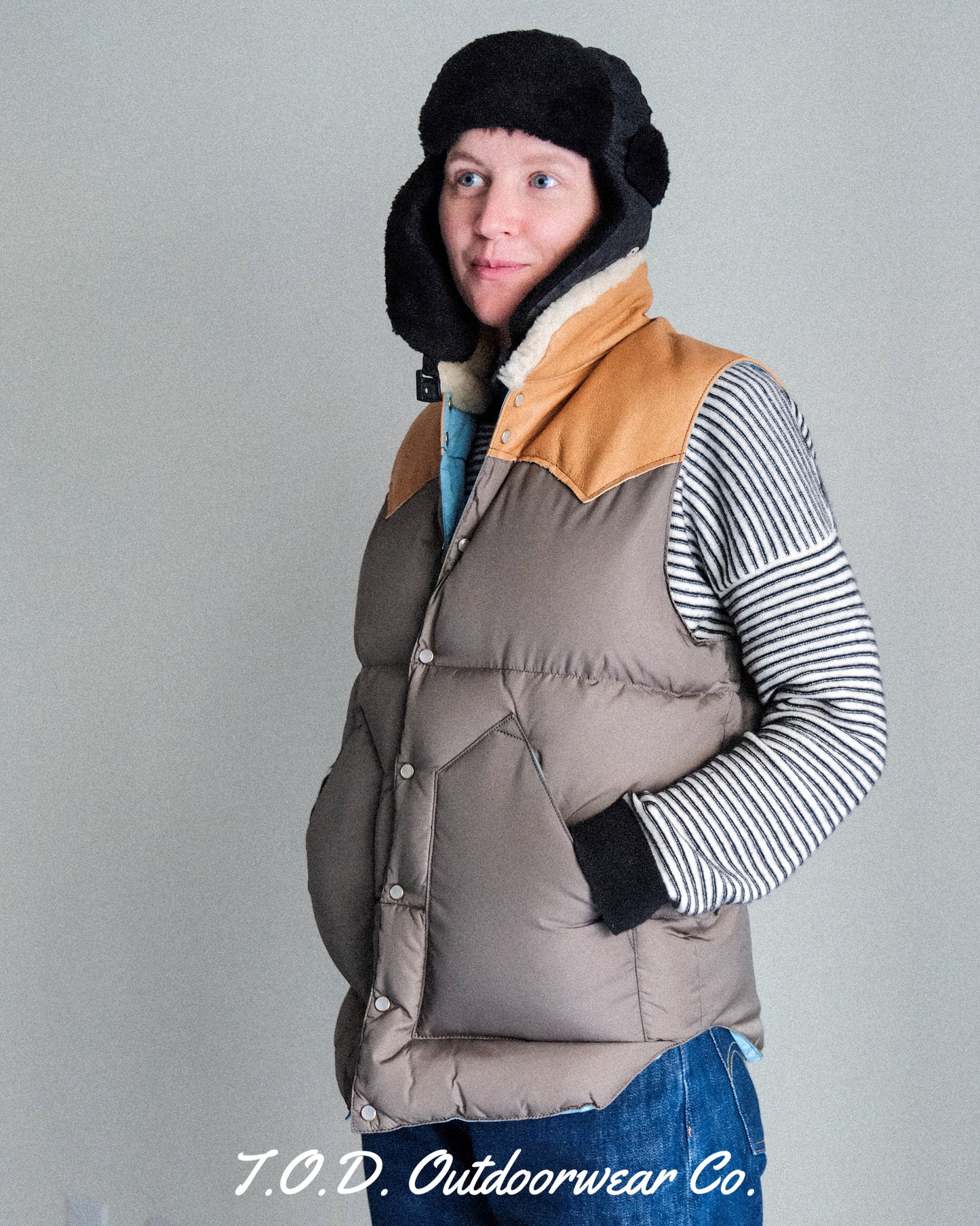 【TOD STORE 】 ROCKY MOUNTAIN FEATHERBED , CHRISTY VEST NYLON T.O.D. EXCLUSIVE MODEL