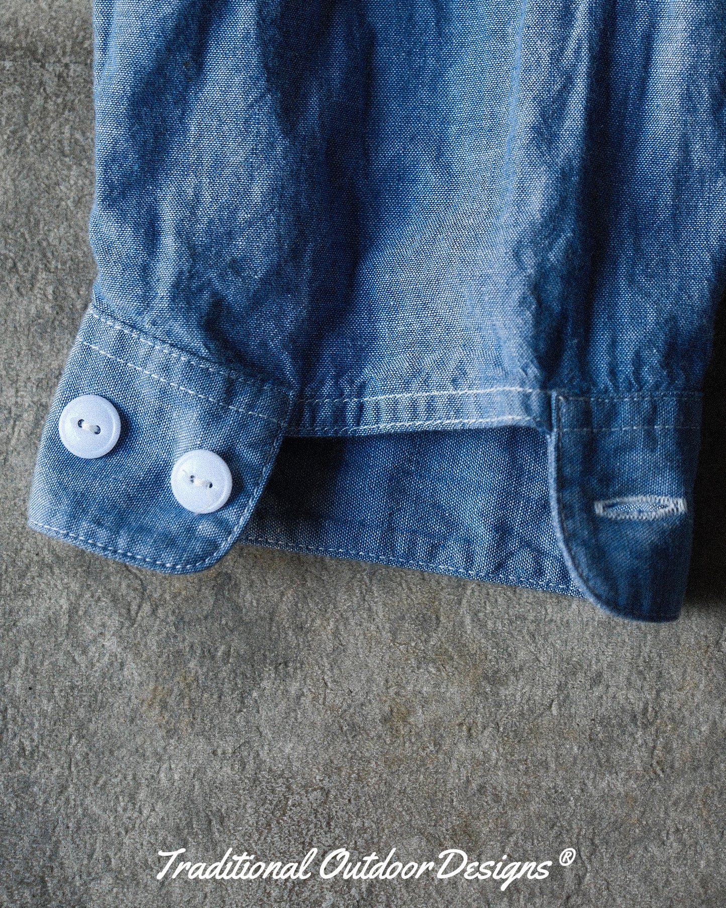 【T.O.D. Outdoorwear Co.】TOD THUNDERCLAP SHIRT DFP LS CHAMBRAY