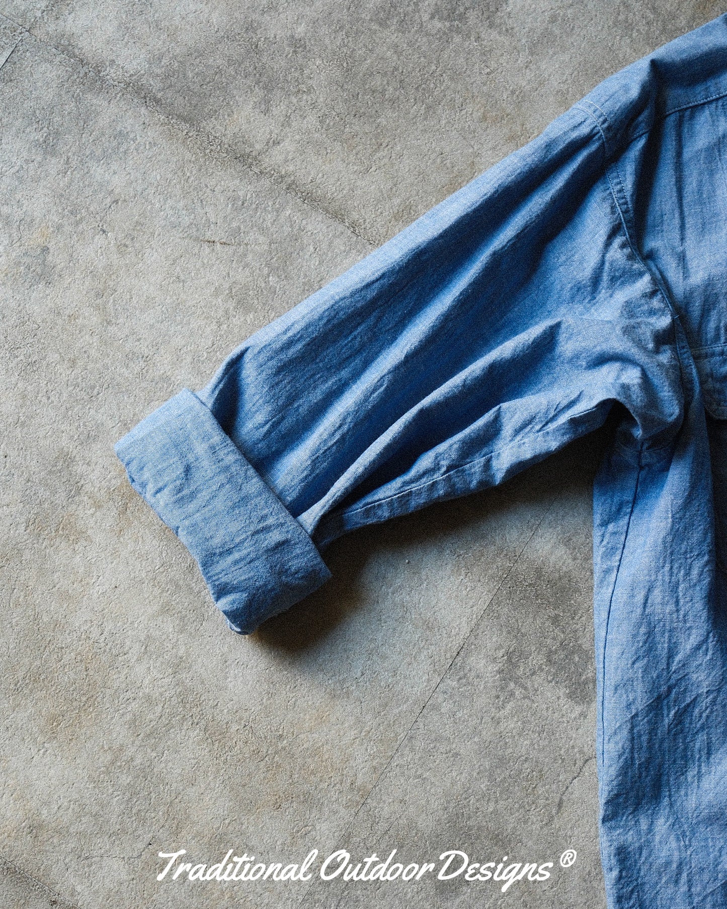 【T.O.D. Outdoorwear Co.】TOD THUNDERCLAP SHIRT DFP LS CHAMBRAY