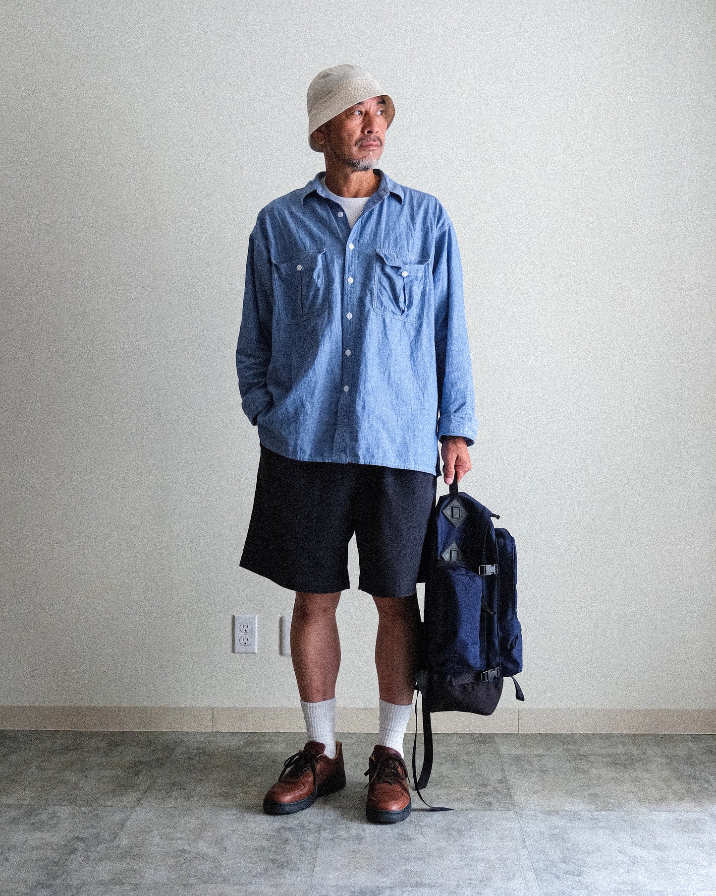 【T.O.D. Outdoorwear Co.】TOD THUNDERCLAP SHIRT DFP LS CHAMBRAY