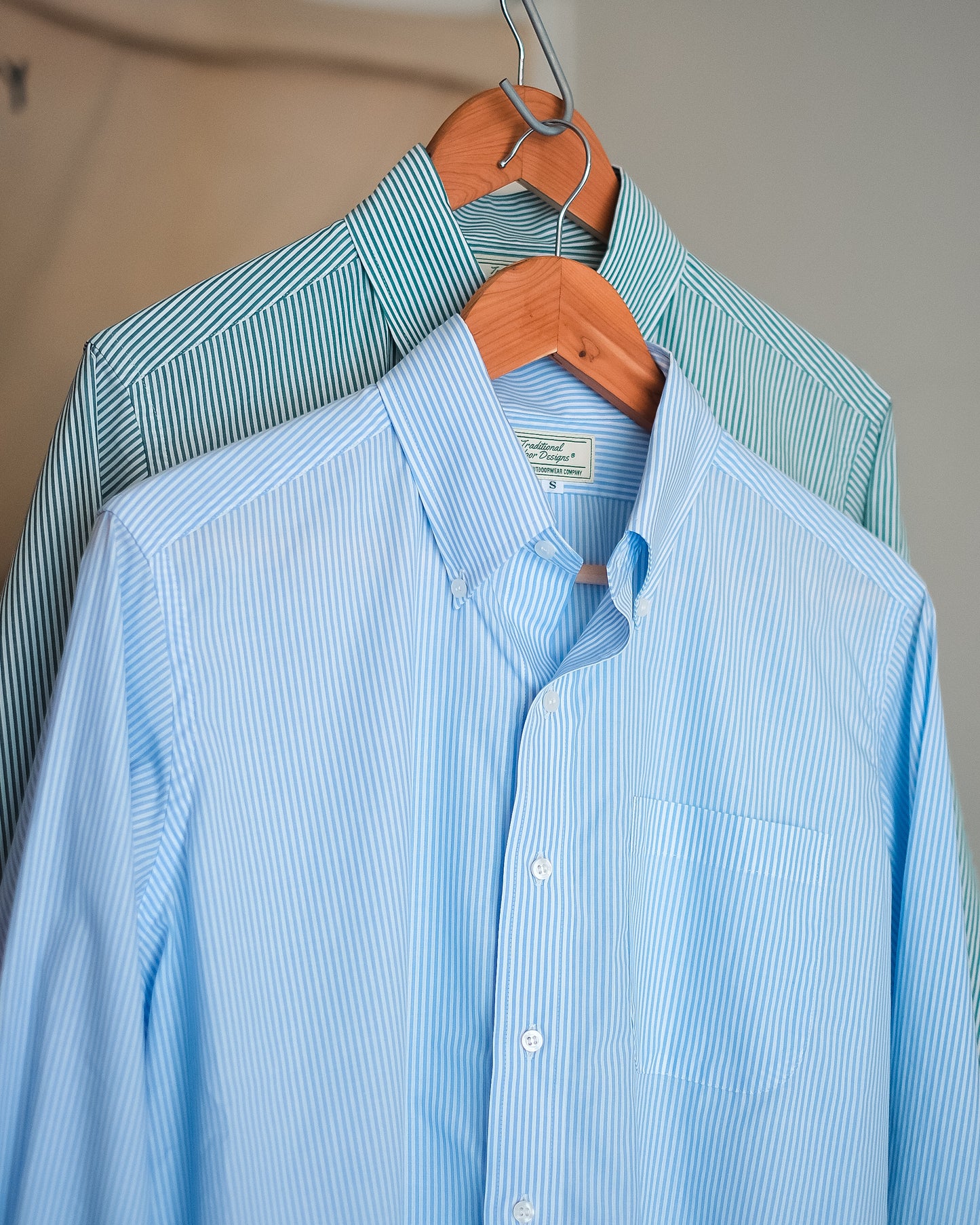 【T.O.D. Outdoorwear Co.】TOD BD SHIRT CANDY STRIPE GREEN