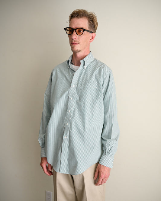 【T.O.D. Outdoorwear Co.】TOD BD SHIRT CANDY STRIPE GREEN