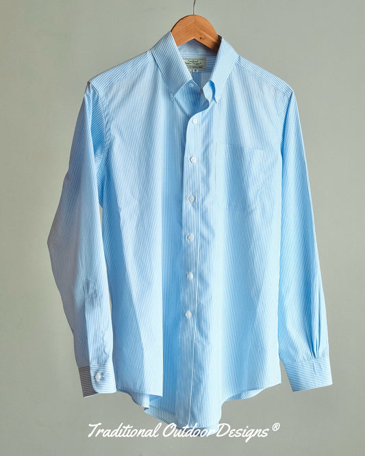 【T.O.D. Outdoorwear Co.】TOD BD SHIRT CANDY STRIPE SAX