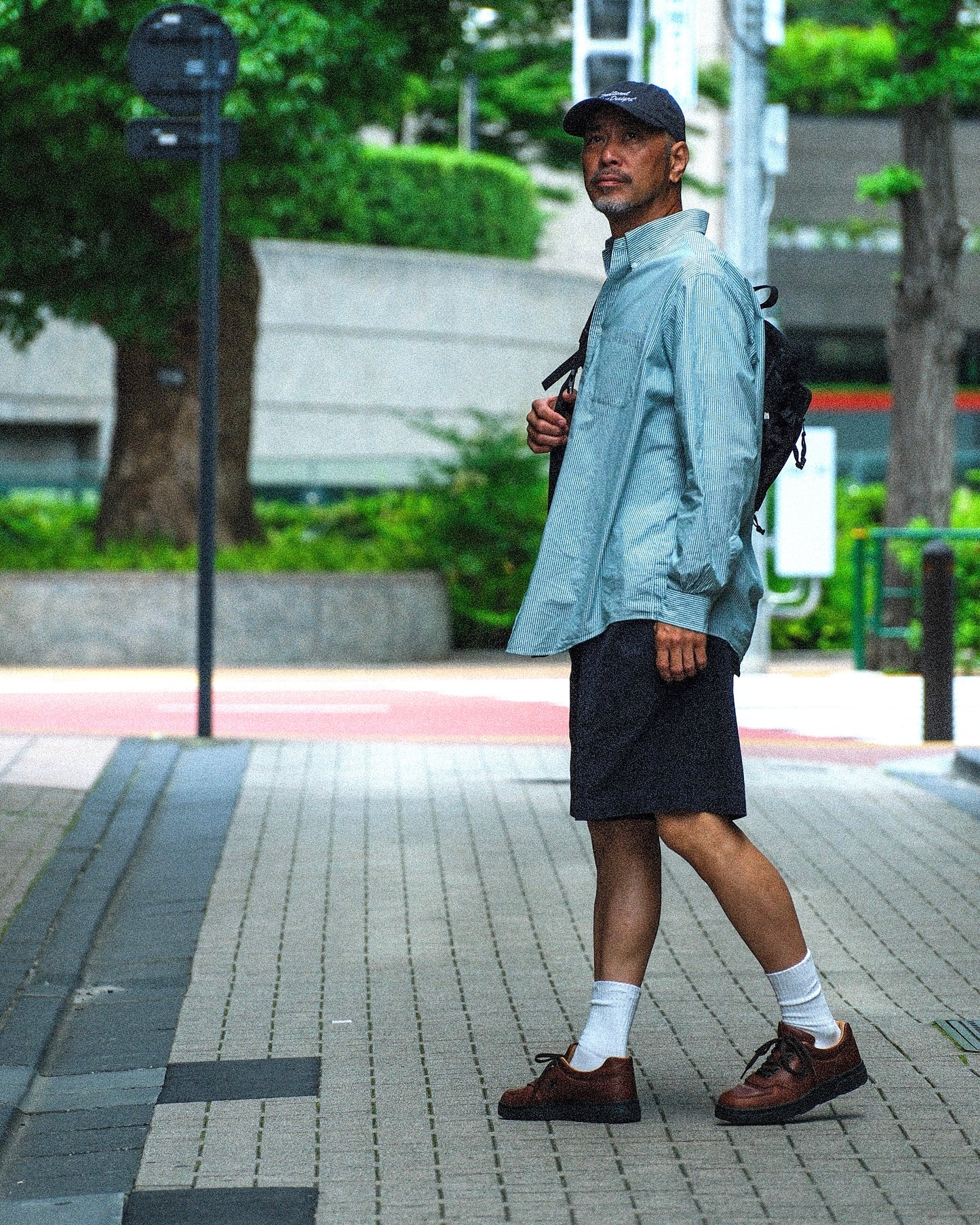 【T.O.D. Outdoorwear Co.】TOD BD SHIRT CANDY STRIPE GREEN