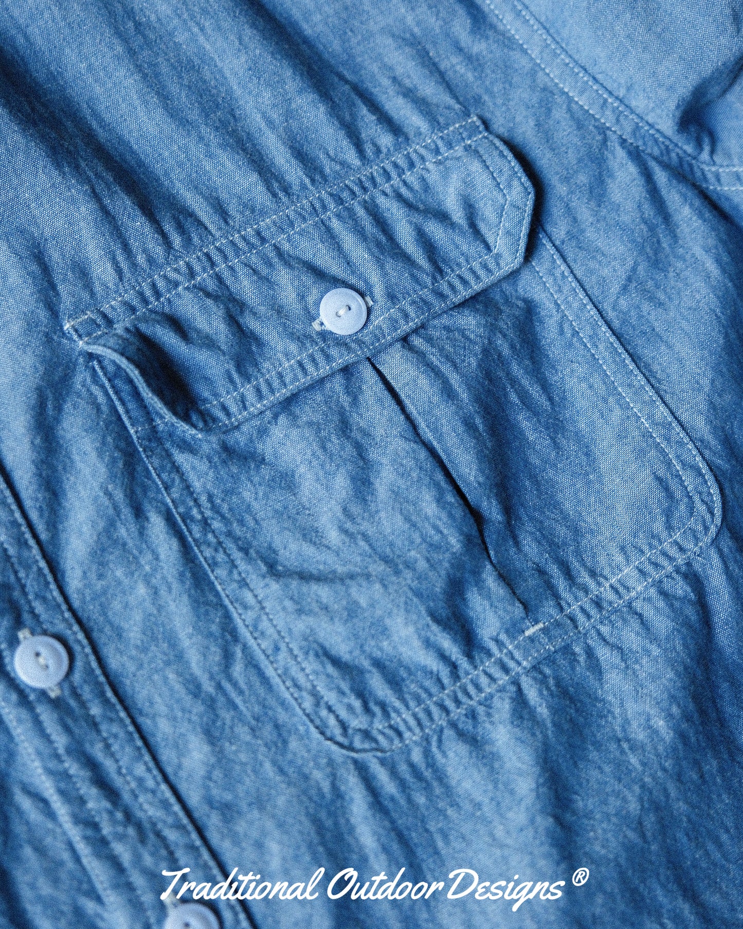 【T.O.D. Outdoorwear Co.】TOD THUNDERCLAP SHIRT DFP LS CHAMBRAY
