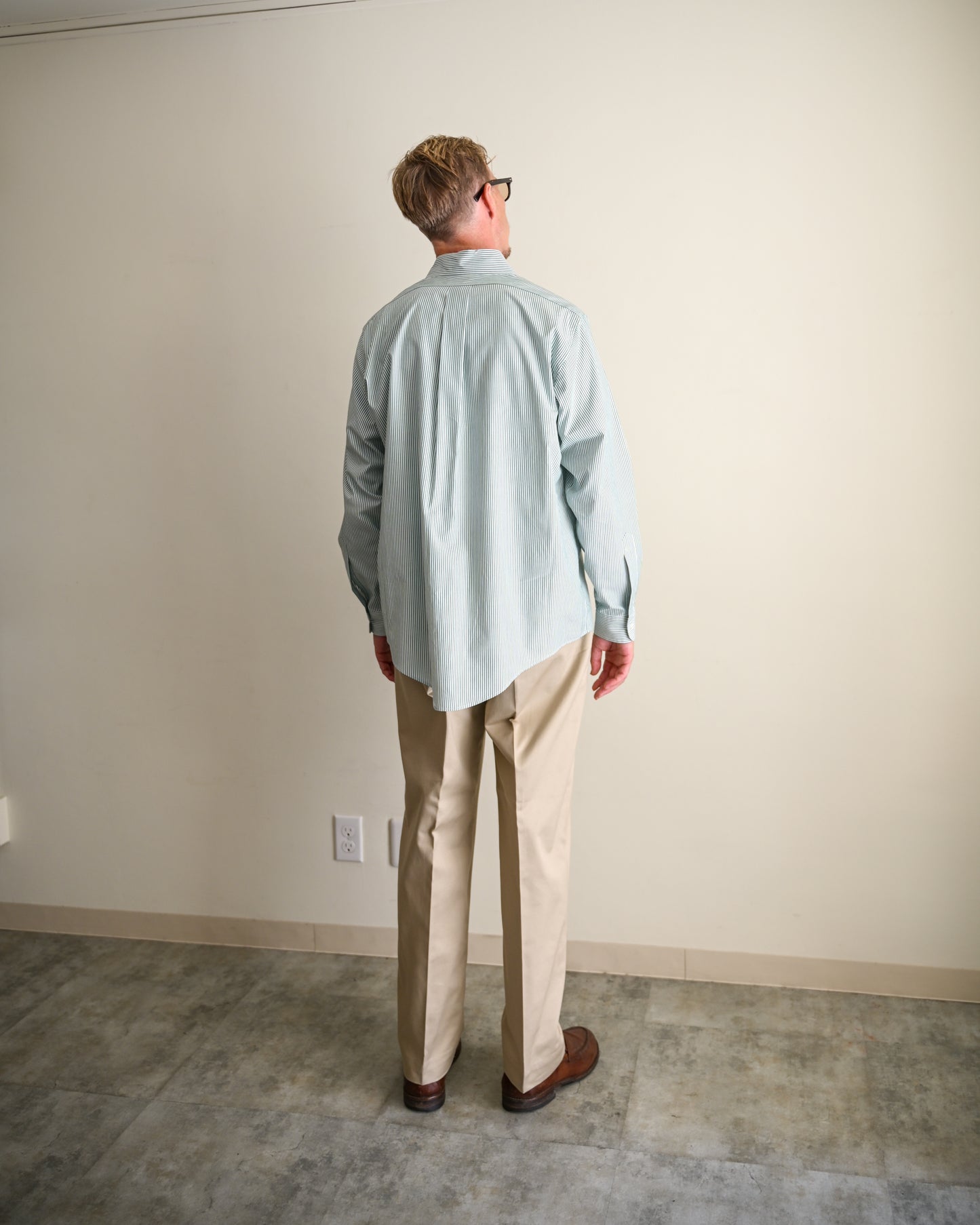 【T.O.D. Outdoorwear Co.】TOD BD SHIRT CANDY STRIPE GREEN