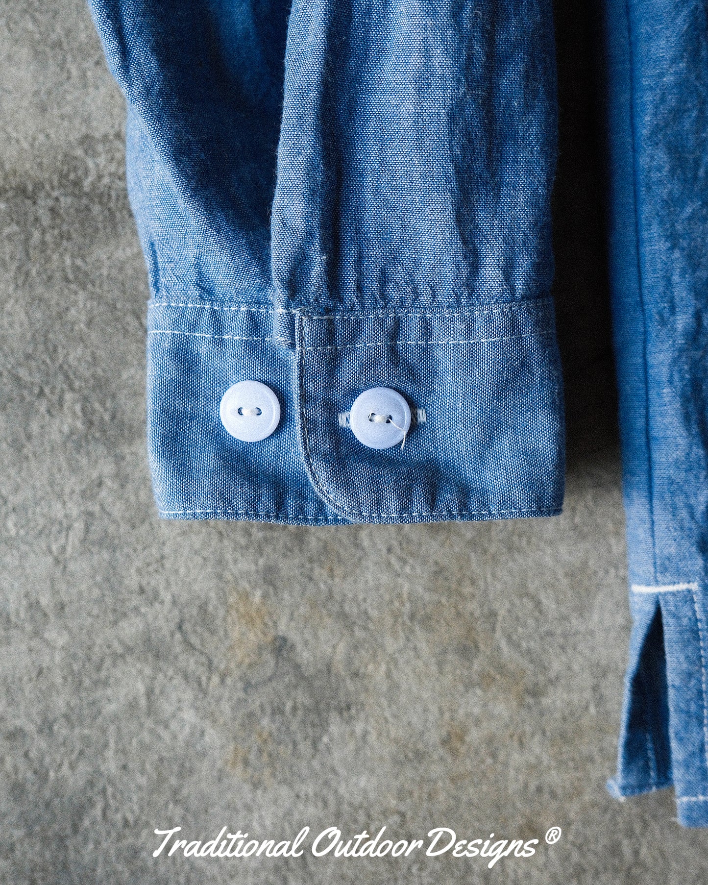 【T.O.D. Outdoorwear Co.】TOD THUNDERCLAP SHIRT DFP LS CHAMBRAY