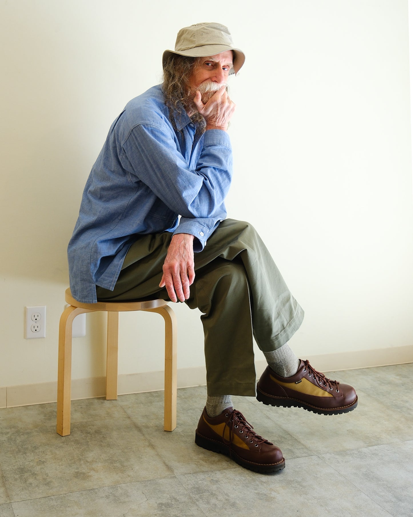 【TOD TRADITIONAL TROUSERS】M1968 CHINO COTTON TWILL, BEIGE