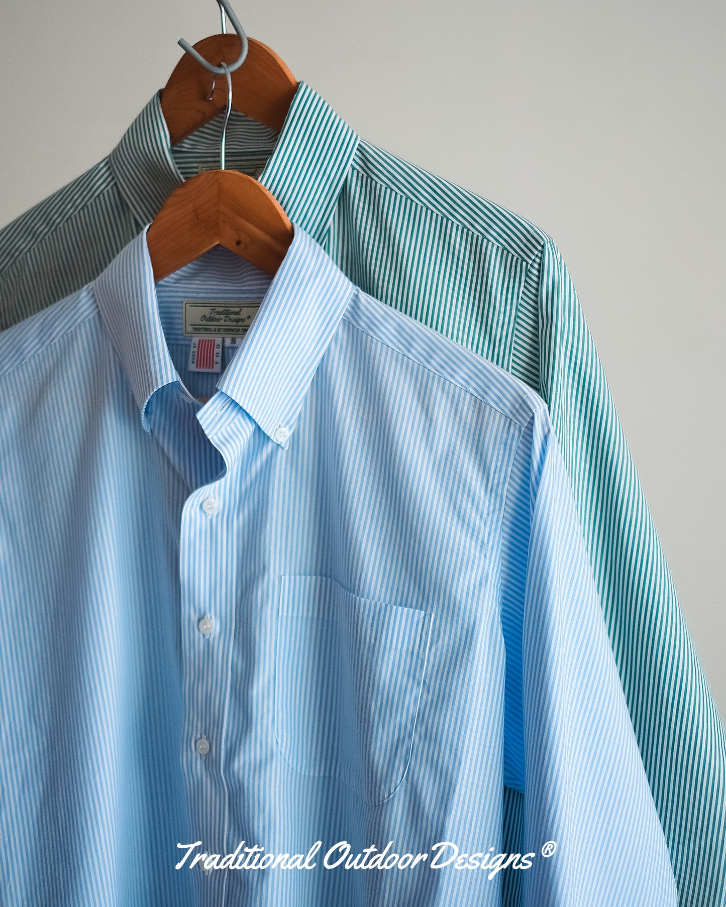 【T.O.D. Outdoorwear Co.】TOD BD SHIRT CANDY STRIPE SAX
