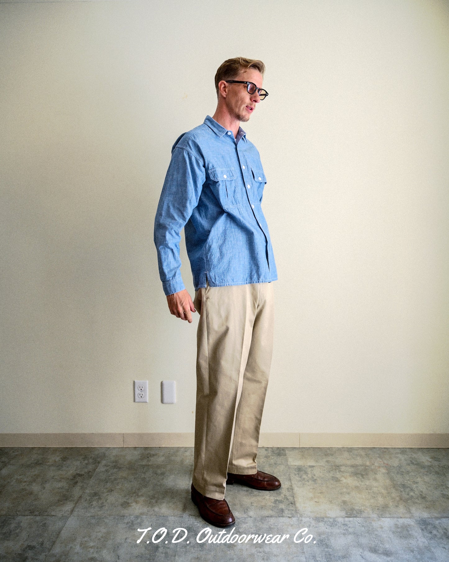 【TOD TRADITIONAL TROUSERS】M1968 CHINO COTTON TWILL, BEIGE