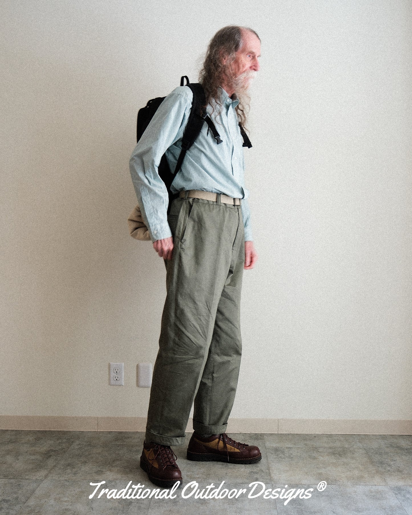 【TOD TRADITIONAL TROUSERS】M1968 CHINO COTTON TWILL, BEIGE