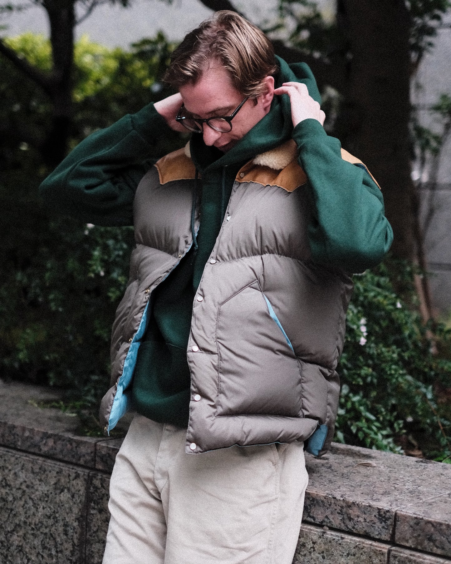 【TOD STORE 】 ROCKY MOUNTAIN FEATHERBED , CHRISTY VEST NYLON T.O.D. EXCLUSIVE MODEL