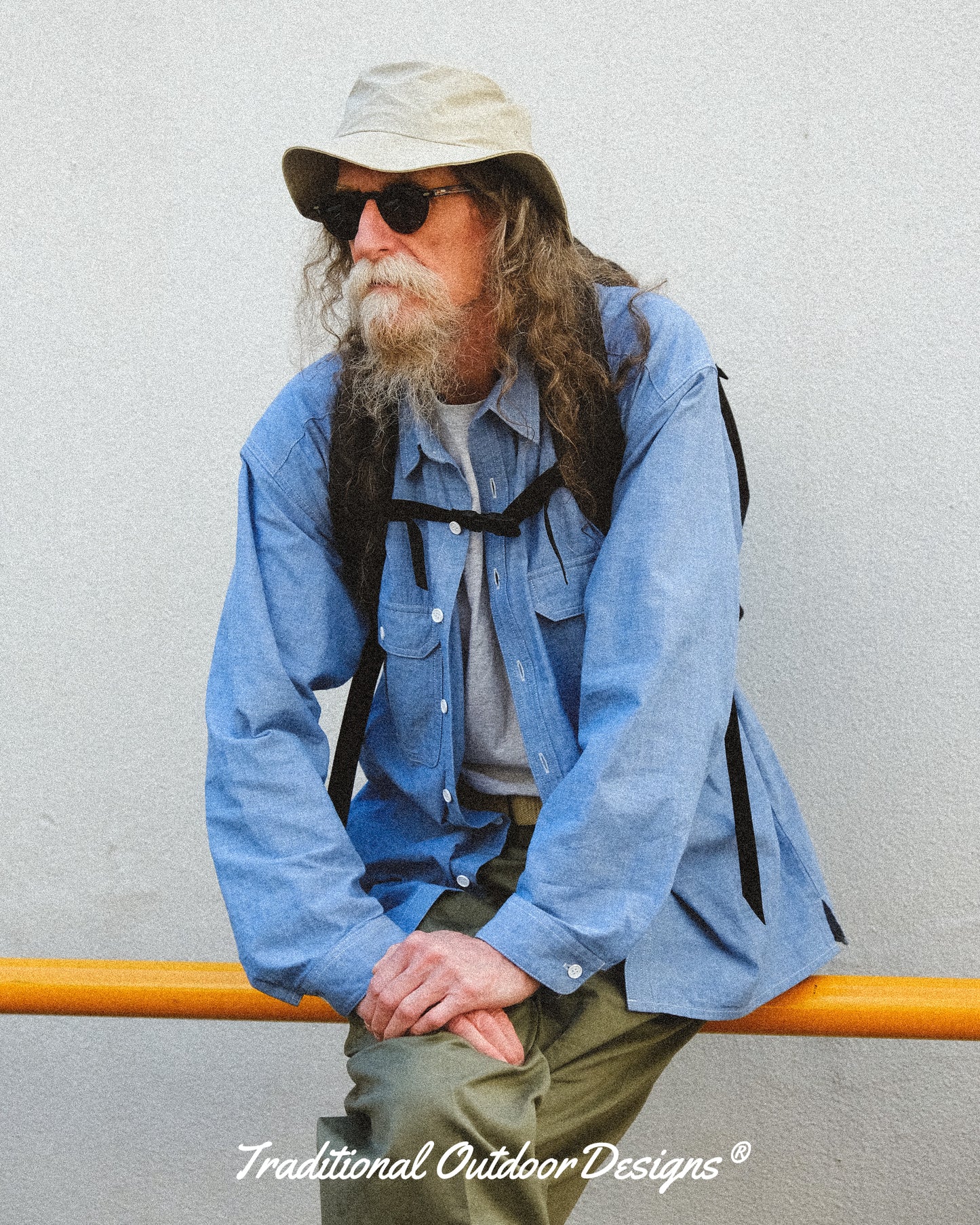 【T.O.D. Outdoorwear Co.】TOD THUNDERCLAP SHIRT DFP LS CHAMBRAY