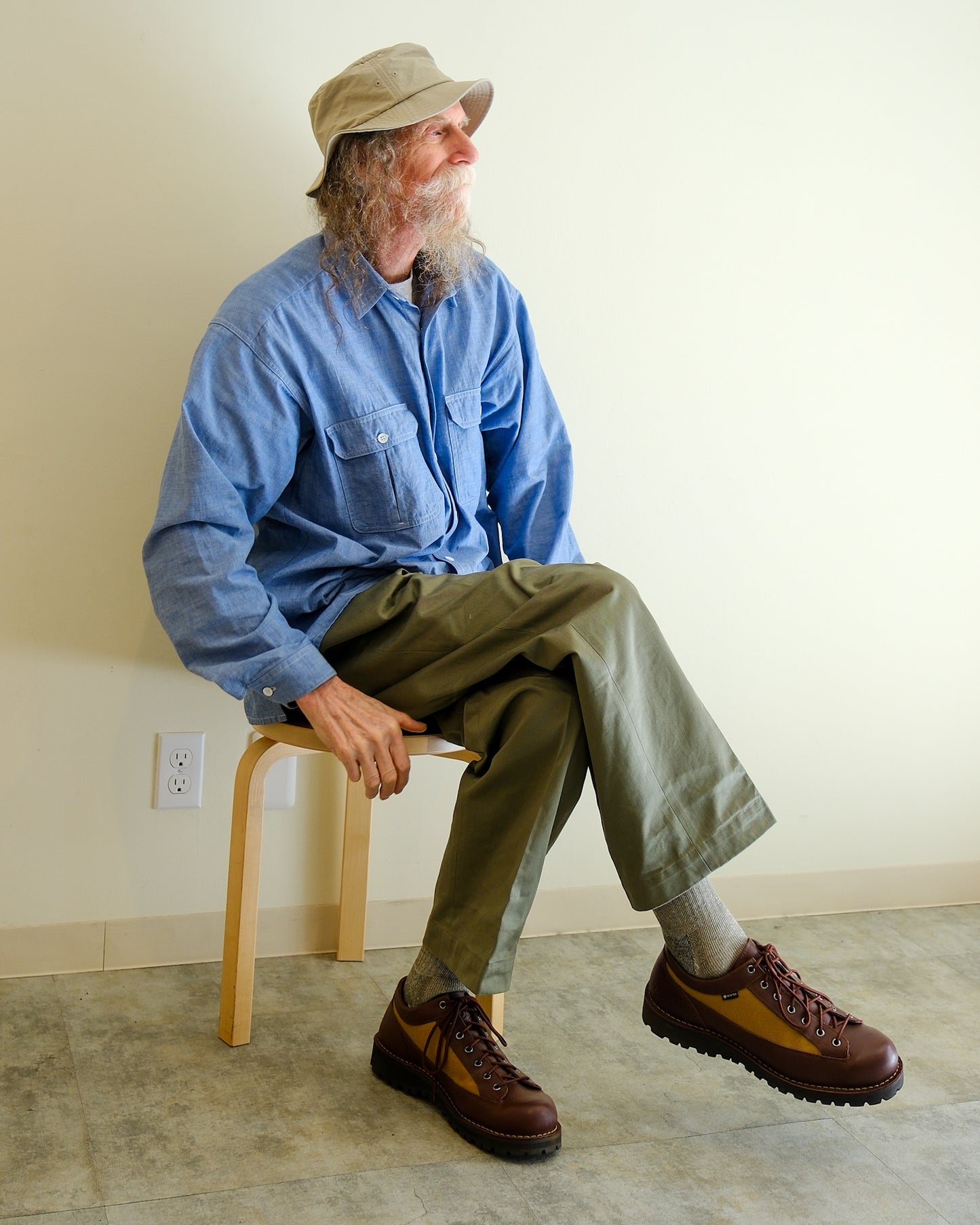 【TOD TRADITIONAL TROUSERS】M1968 CHINO COTTON TWILL, BEIGE