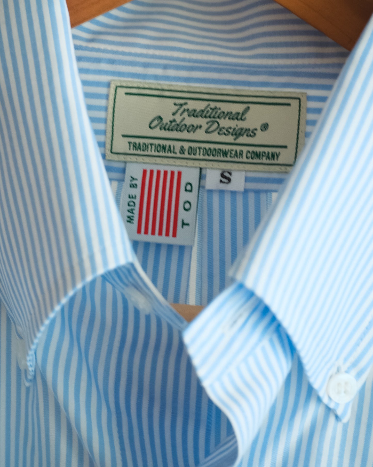 【T.O.D. Outdoorwear Co.】TOD BD SHIRT CANDY STRIPE SAX