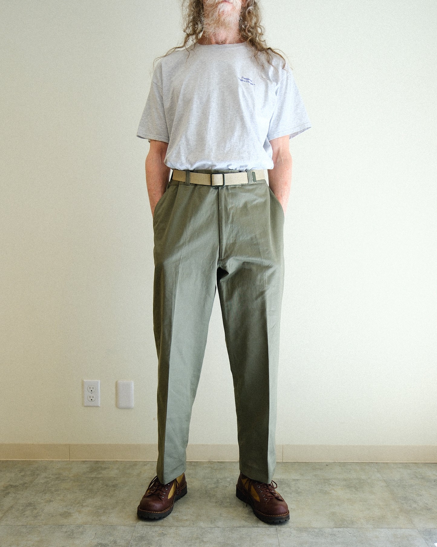 【TOD TRADITIONAL TROUSERS】M1968 CHINO COTTON TWILL, BEIGE