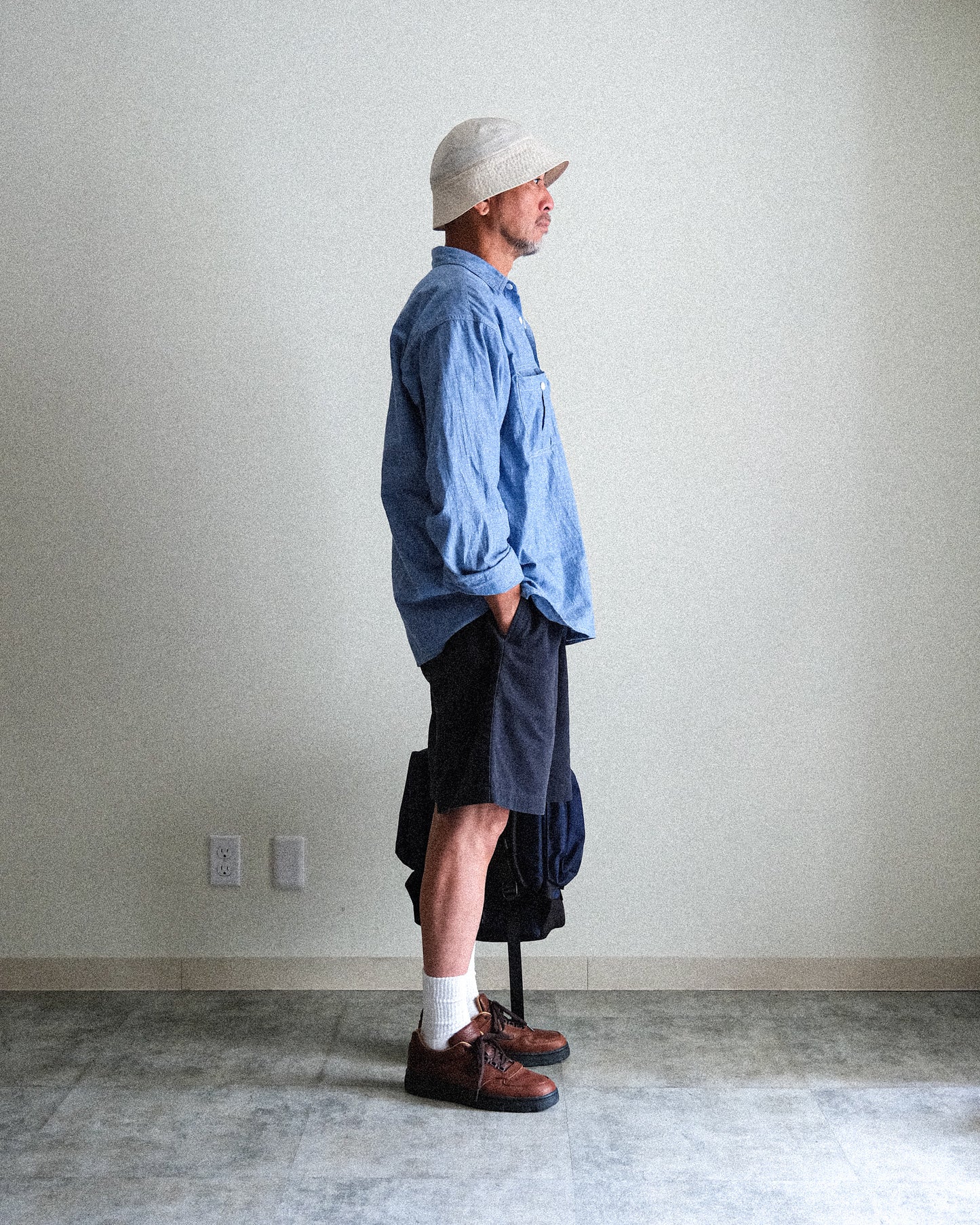 【T.O.D. Outdoorwear Co.】TOD THUNDERCLAP SHIRT DFP LS CHAMBRAY