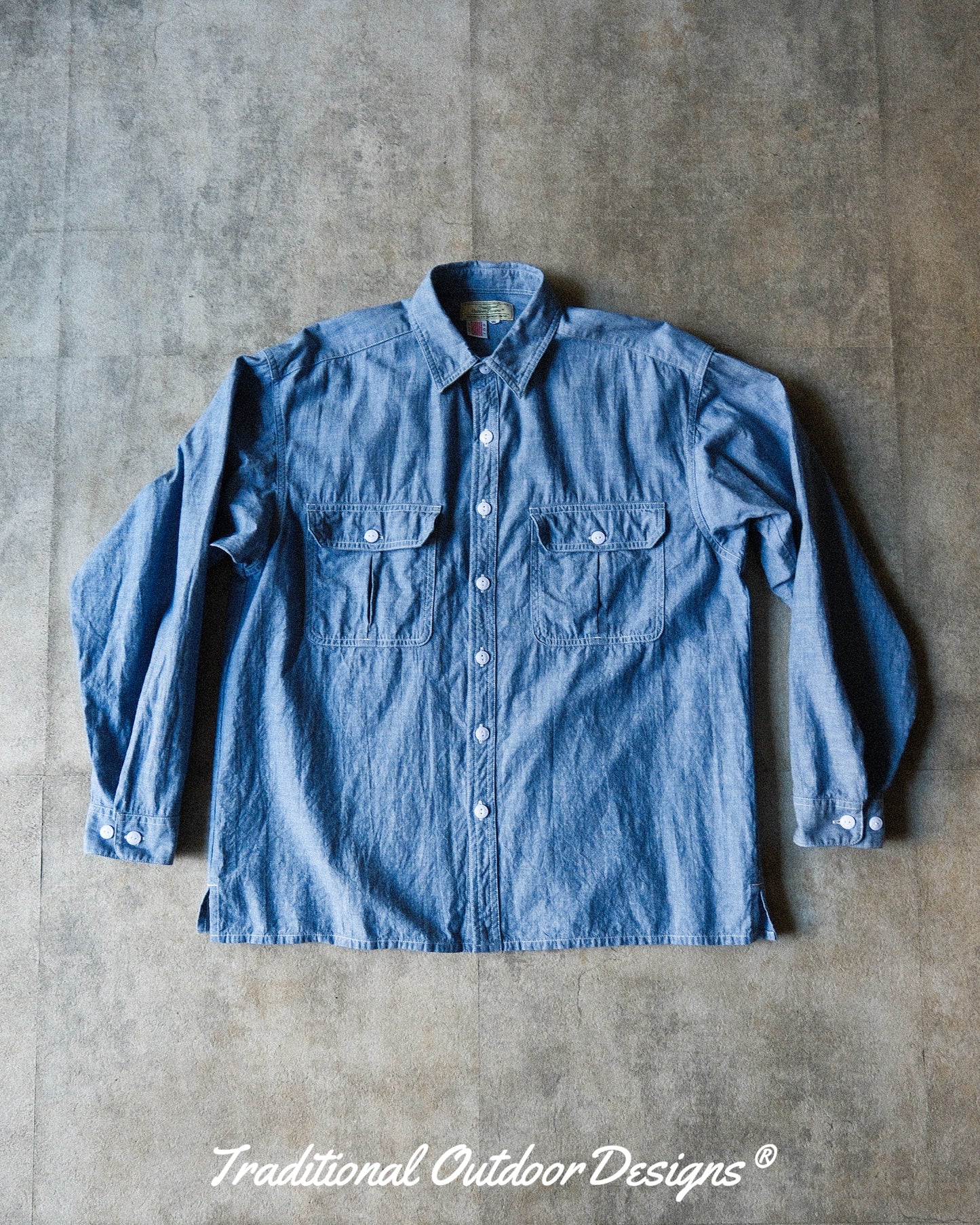 【T.O.D. Outdoorwear Co.】TOD THUNDERCLAP SHIRT DFP LS CHAMBRAY