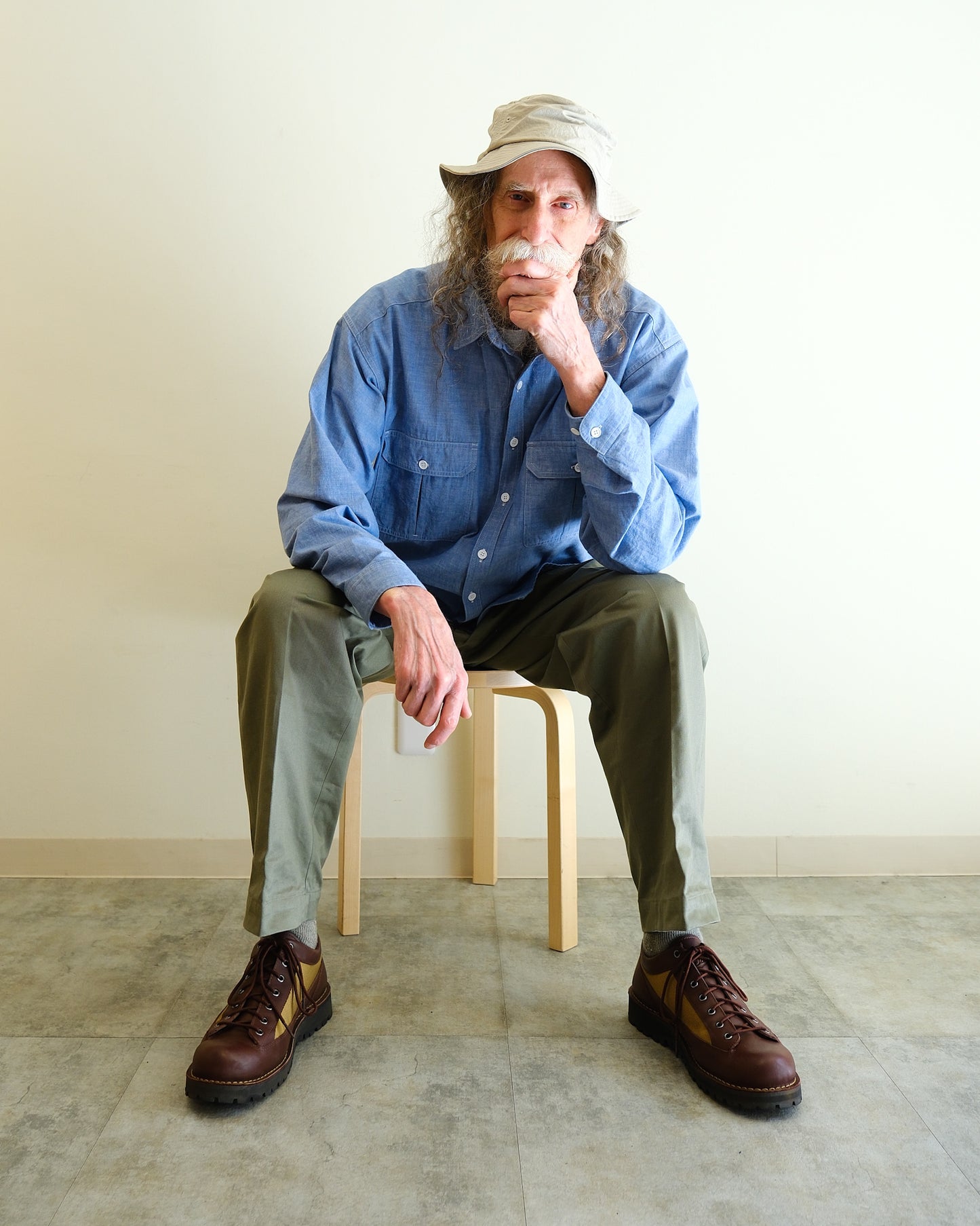 【TOD TRADITIONAL TROUSERS】M1968 CHINO COTTON TWILL, BEIGE