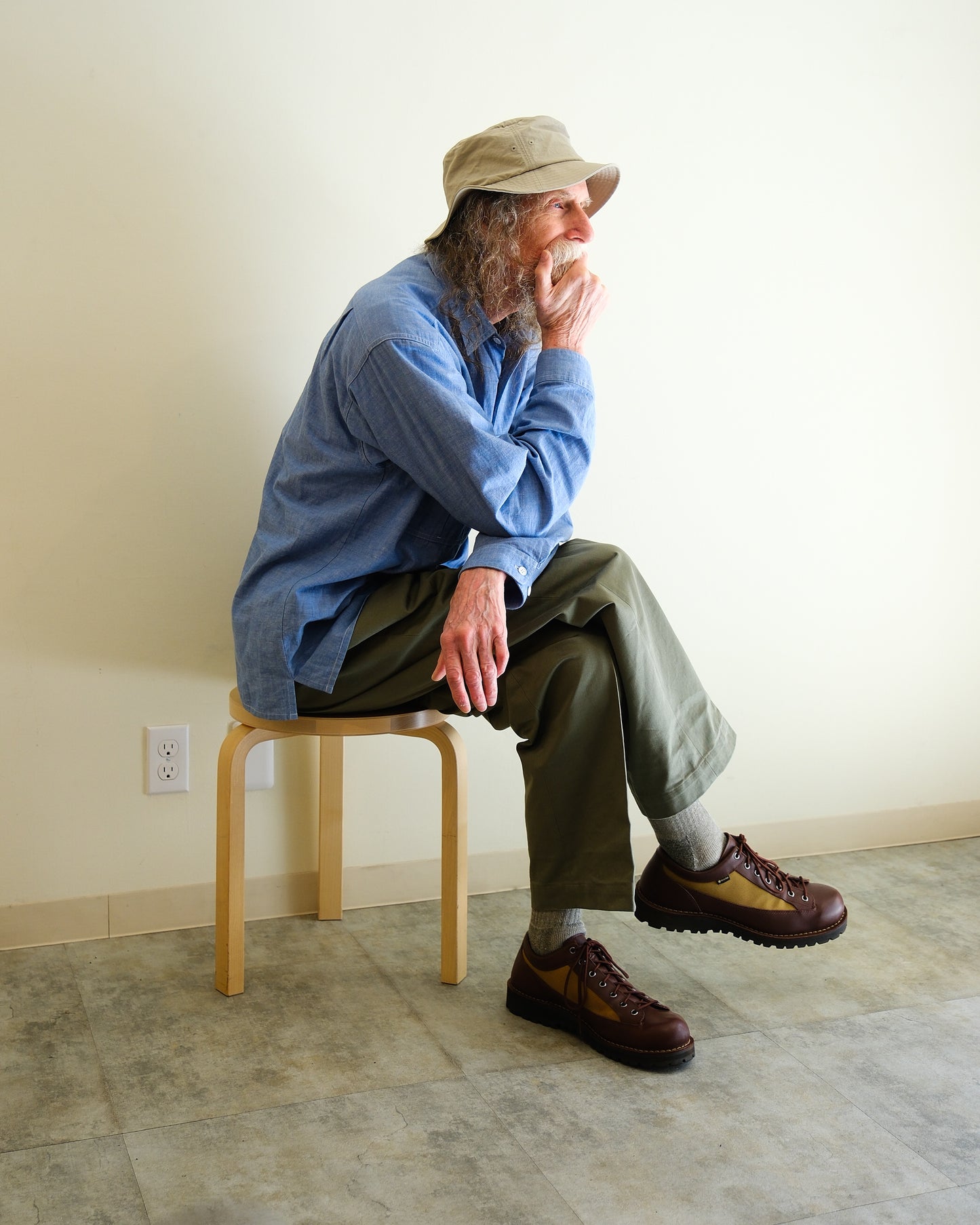 【TOD TRADITIONAL TROUSERS】M1968 CHINO COTTON TWILL, BEIGE