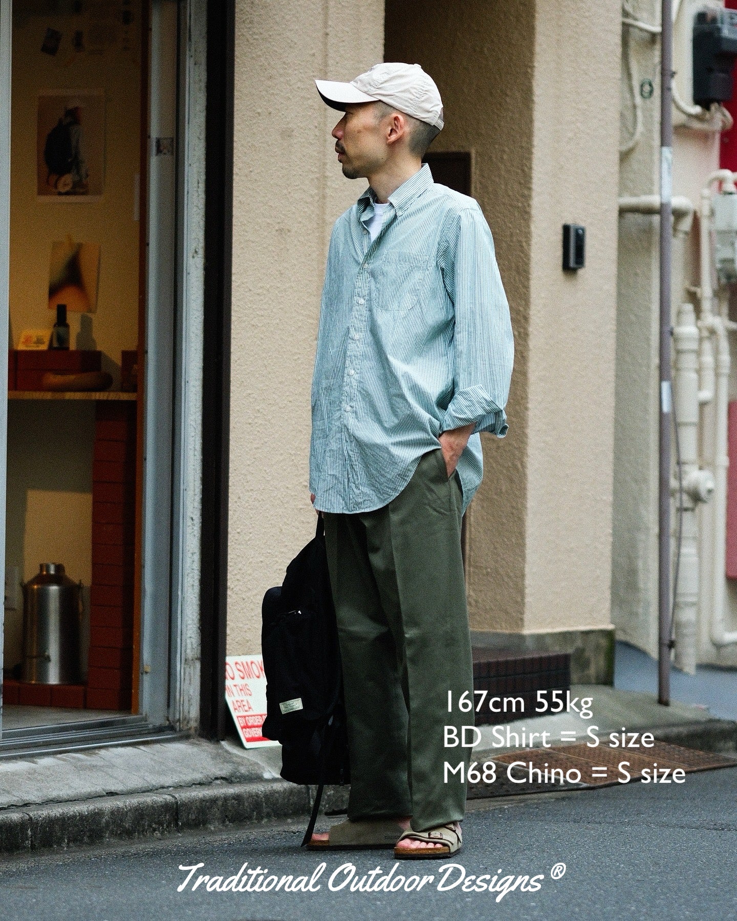 【TOD TRADITIONAL TROUSERS】M1968 CHINO COTTON TWILL, BEIGE