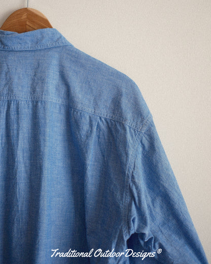 【T.O.D. Outdoorwear Co.】TOD THUNDERCLAP SHIRT DFP LS CHAMBRAY