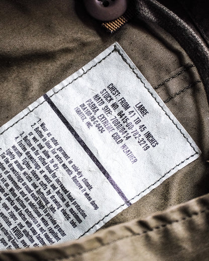 【TOD Mil-spec Archives】US Amry 88s M65 Fishtail Parka