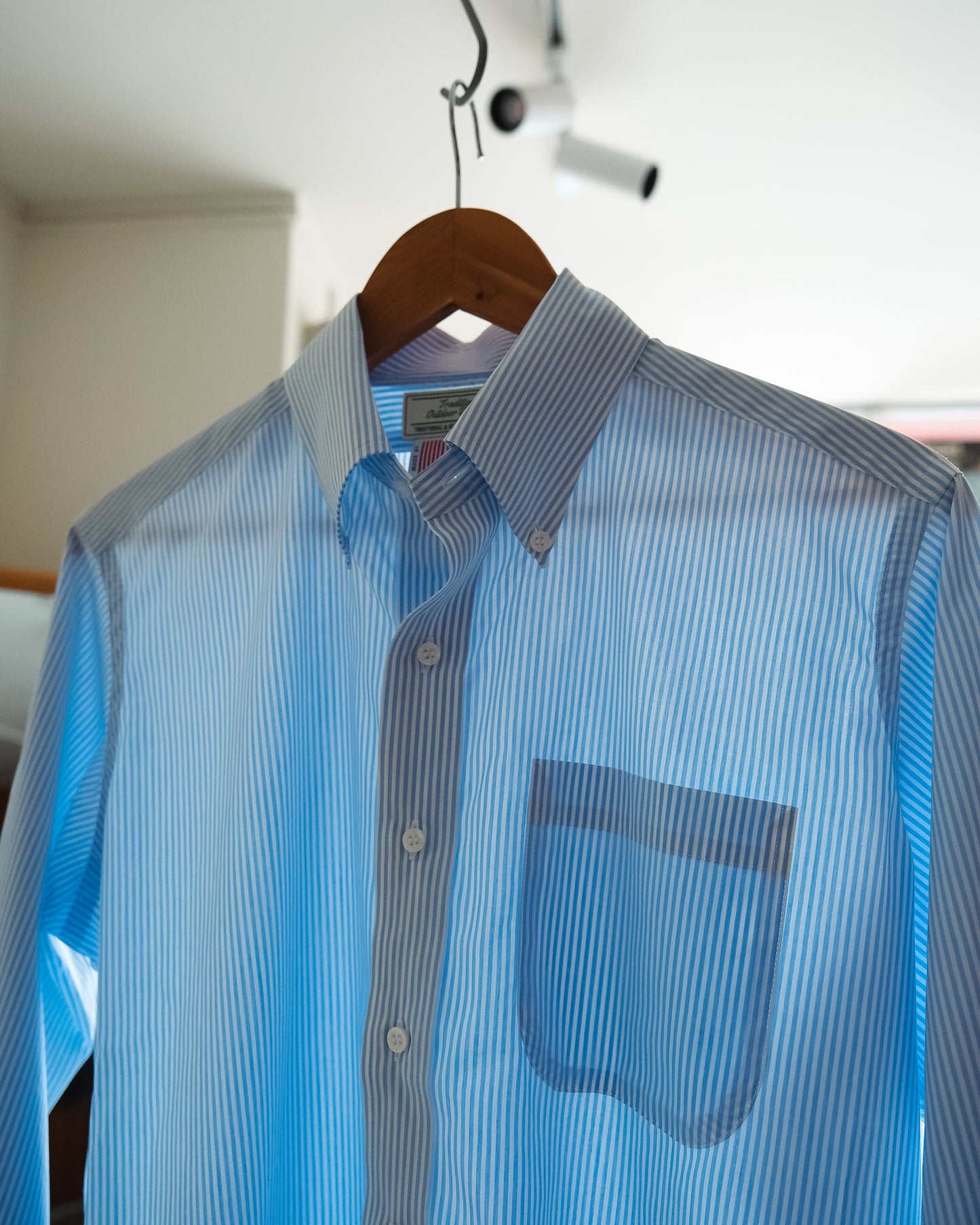 【T.O.D. Outdoorwear Co.】TOD BD SHIRT CANDY STRIPE SAX
