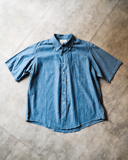 TOD BD Shirt Mid-Length SS Chambray Indigo