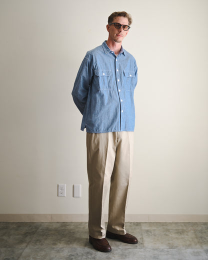 【T.O.D. Outdoorwear Co.】TOD THUNDERCLAP SHIRT DFP LS CHAMBRAY