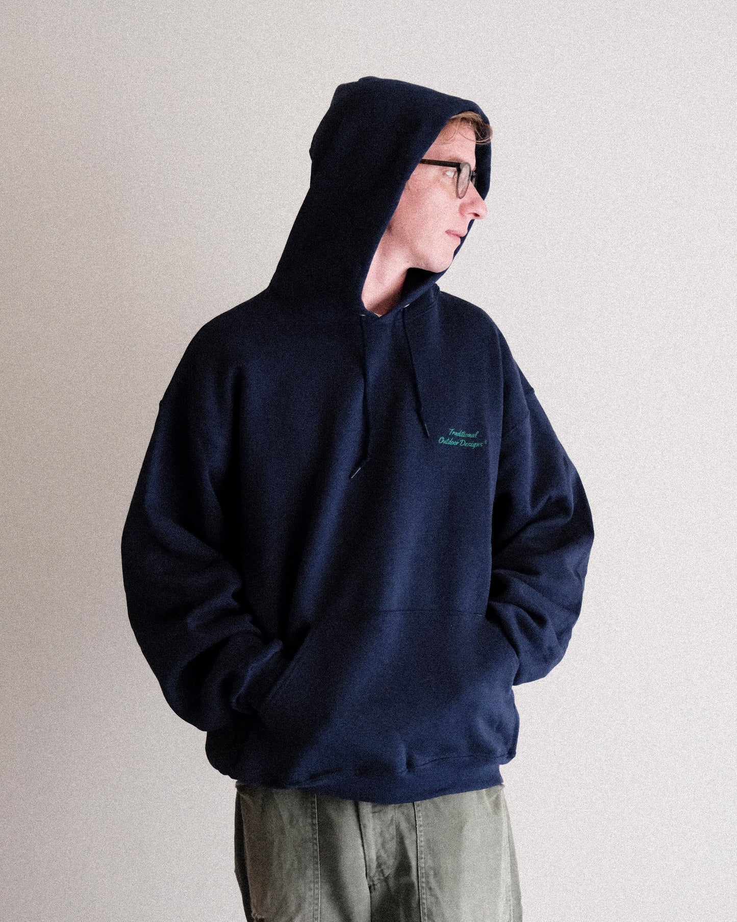 【T.O.D. Sportswear】TOD ATHLETIC HOODIE,NAVY