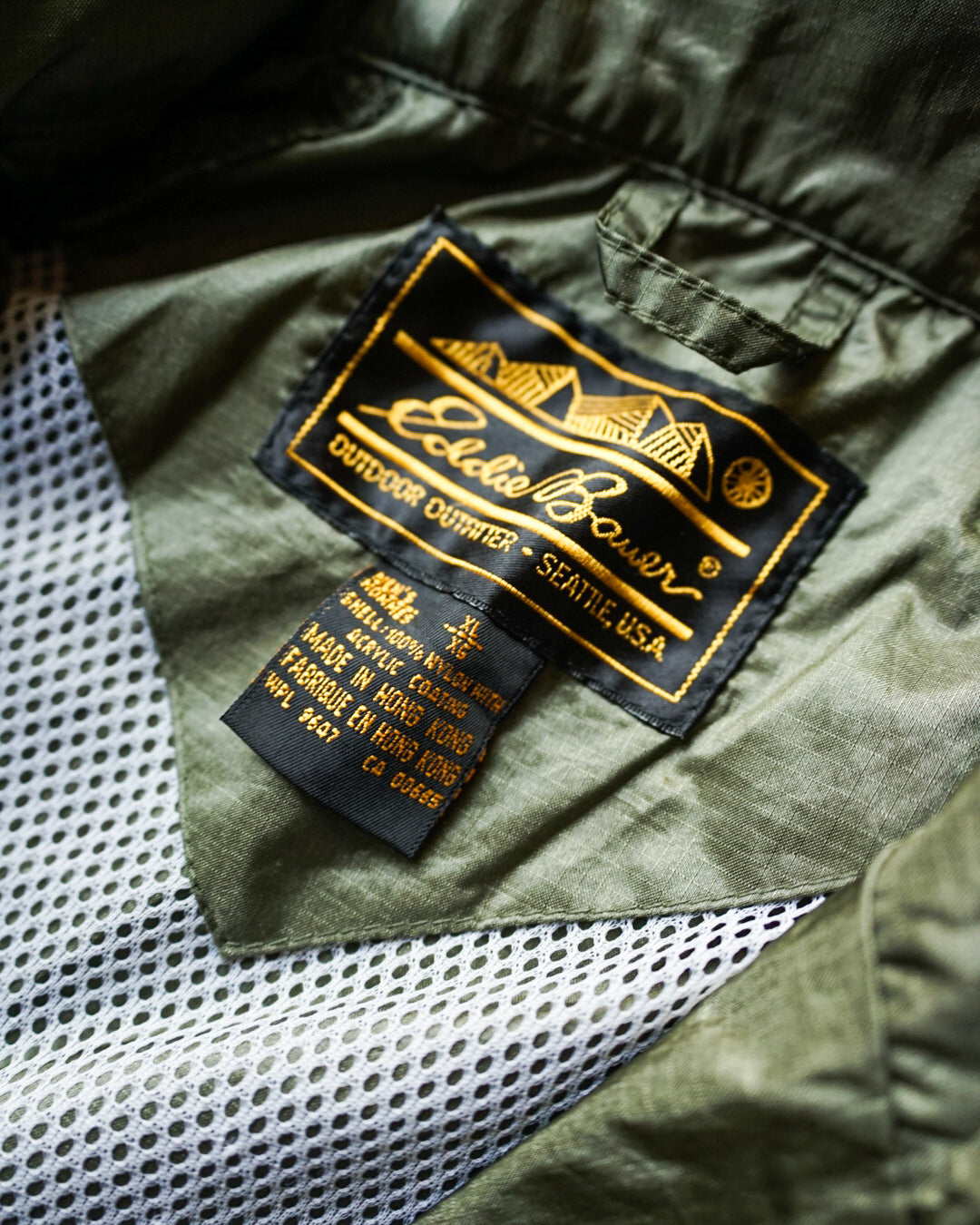 【TOD VINTAGE OUTDOORS】80S - 90S EDDIE BAUER SAC JACK OLIVE XL