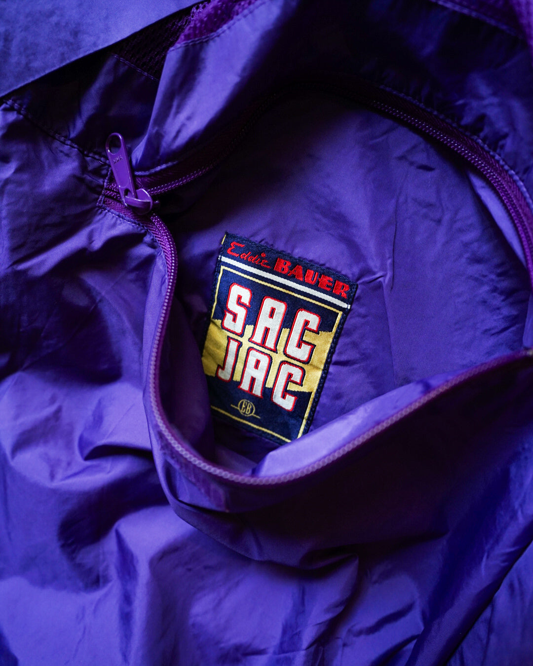 【TOD VINTAGE OUTDOORS】90S EDDIE BAUER SAC JACK PURPLE XL