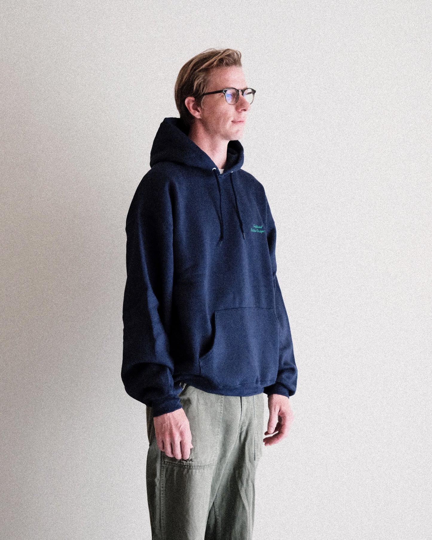 【T.O.D. Sportswear】TOD ATHLETIC HOODIE,NAVY