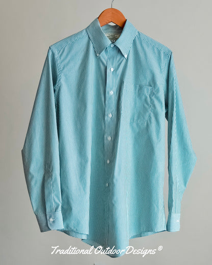 【T.O.D. Outdoorwear Co.】TOD BD SHIRT CANDY STRIPE GREEN