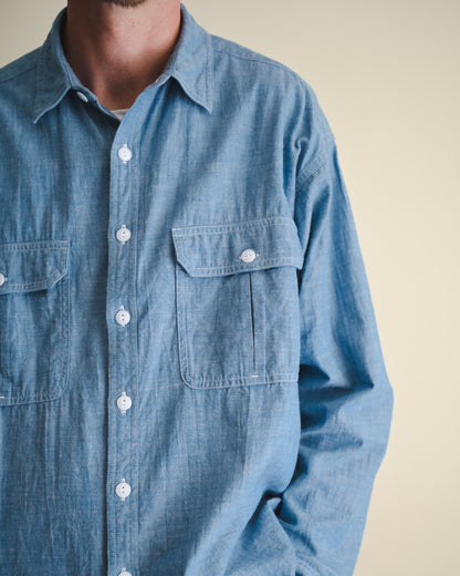 【T.O.D. Outdoorwear Co.】TOD THUNDERCLAP SHIRT DFP LS CHAMBRAY