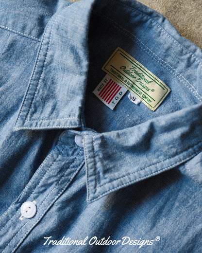 【T.O.D. Outdoorwear Co.】TOD THUNDERCLAP SHIRT DFP LS CHAMBRAY
