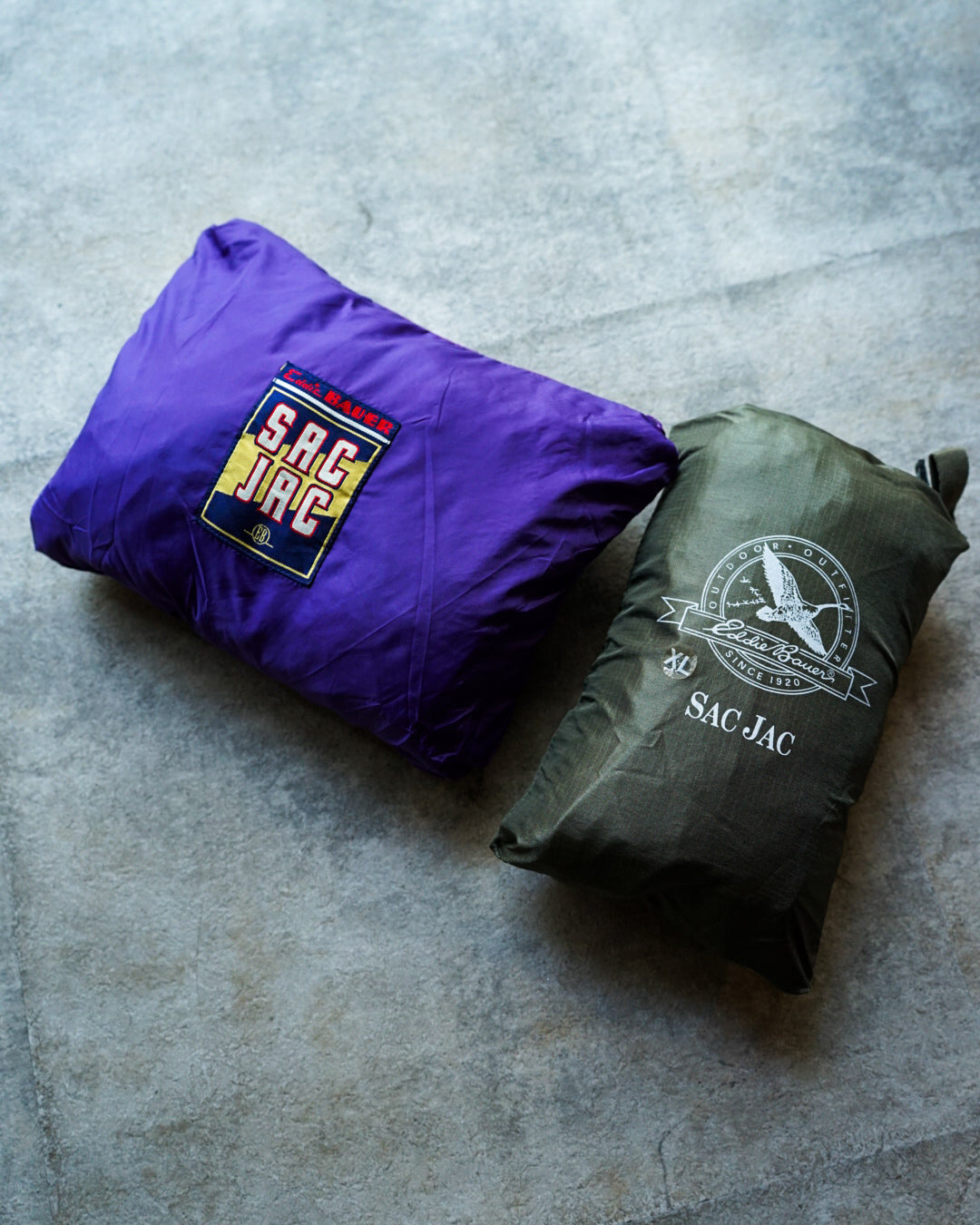 【TOD VINTAGE OUTDOORS】80S - 90S EDDIE BAUER SAC JACK OLIVE XL