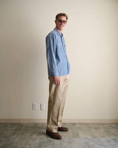 【T.O.D. Outdoorwear Co.】TOD THUNDERCLAP SHIRT DFP LS CHAMBRAY
