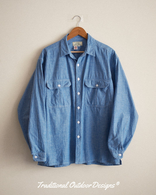 【T.O.D. Outdoorwear Co.】TOD THUNDERCLAP SHIRT DFP LS CHAMBRAY