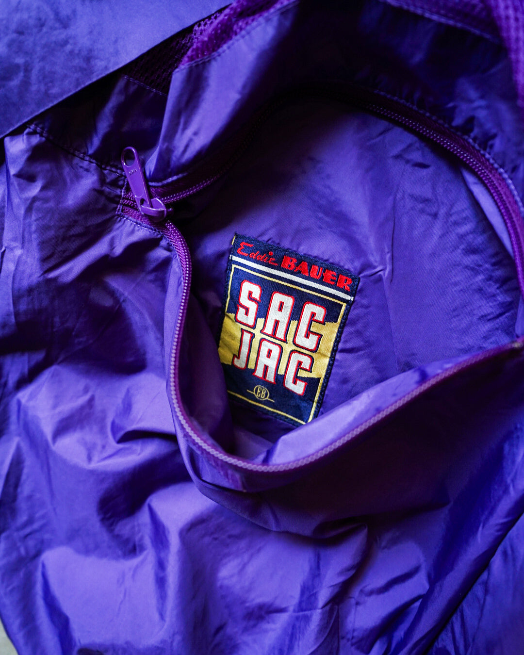 【TOD VINTAGE OUTDOORS】90S EDDIE BAUER SAC JACK PURPLE XL