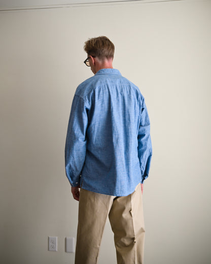 【T.O.D. Outdoorwear Co.】TOD THUNDERCLAP SHIRT DFP LS CHAMBRAY