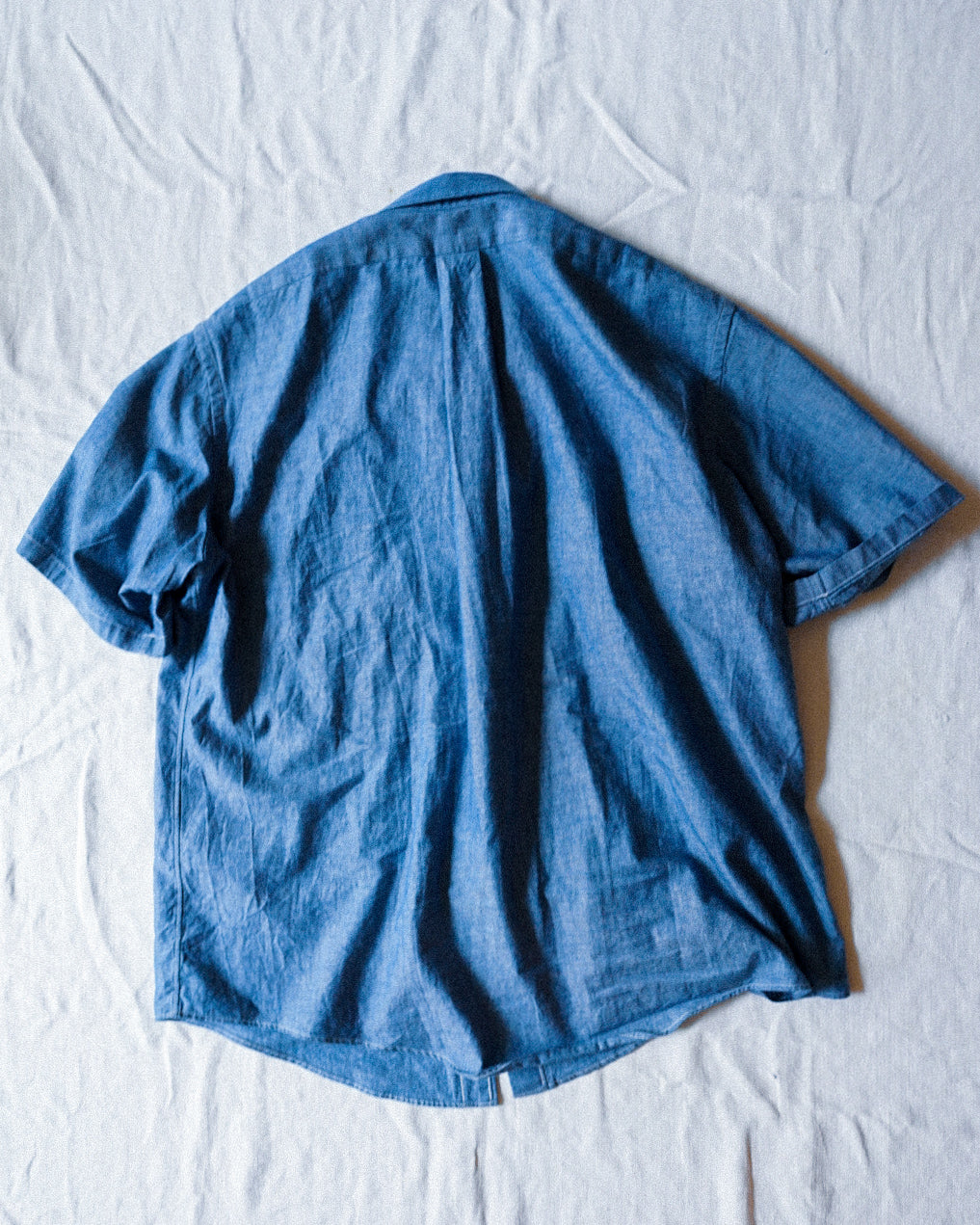 TOD BD Shirt Mid-Length SS Chambray Indigo