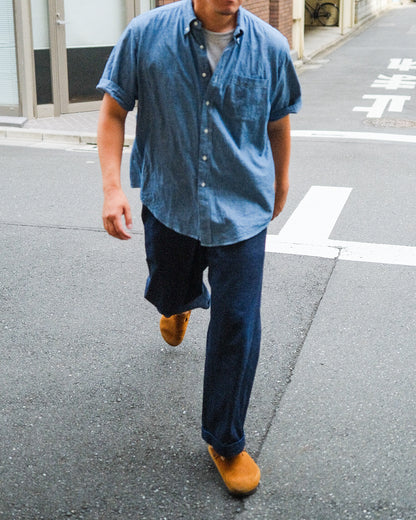 TOD BD Shirt Mid-Length SS Chambray Indigo