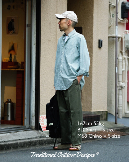 【TOD TRADITIONAL TROUSERS】M1968 CHINO COTTON TWILL, BEIGE